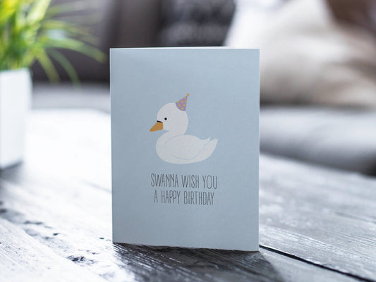 Birthday Card - Swanna Birthday Card