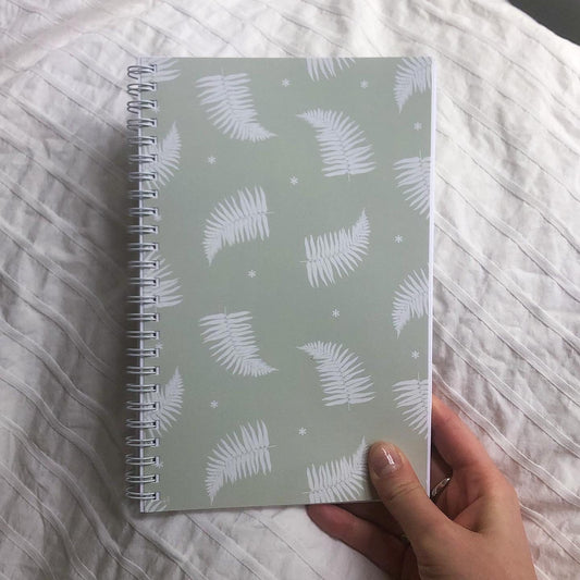 Undated Weekly/Monthly Planner - Fern Pattern