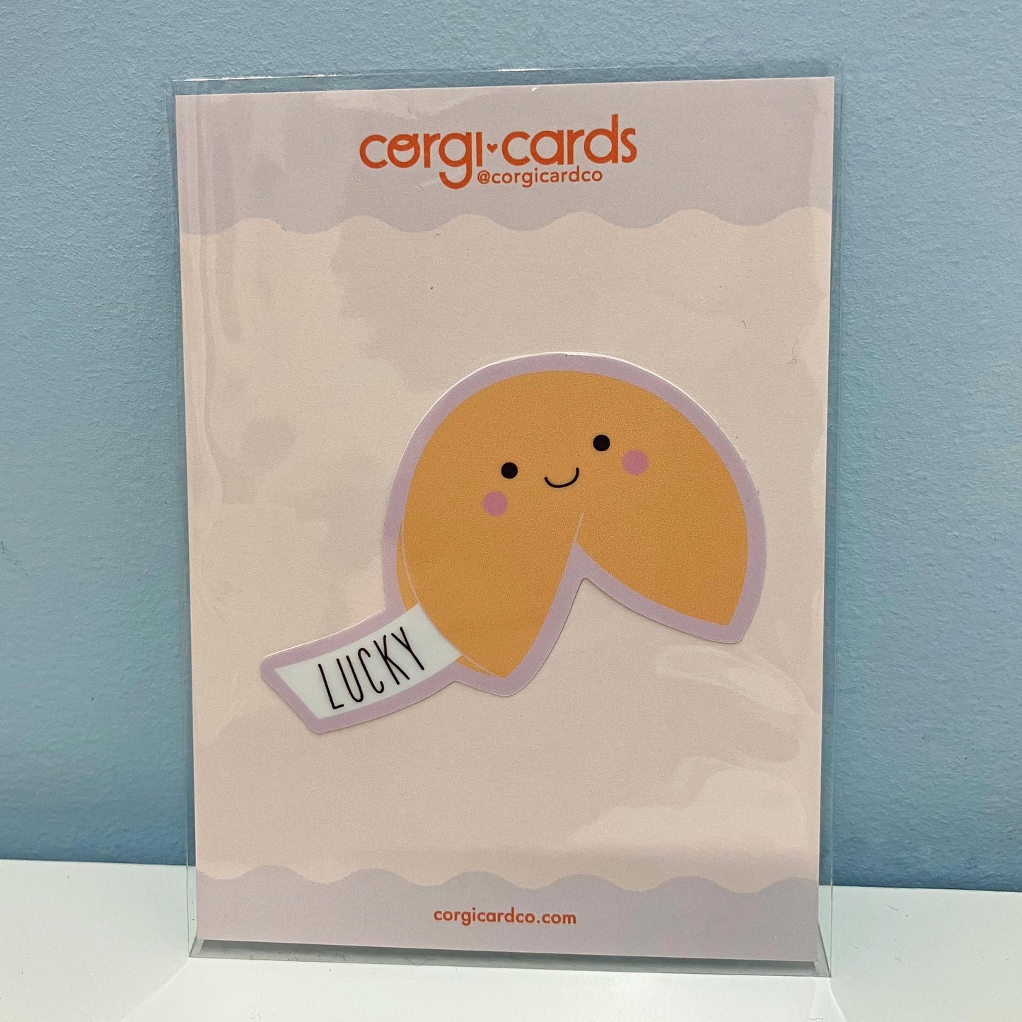 Lucky Fortune Cookie Sticker: Die-Cut Vinyl Macbook Decal