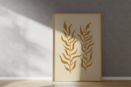 Plant Print - Nature Inspired Cut-out Art (Digital Download)