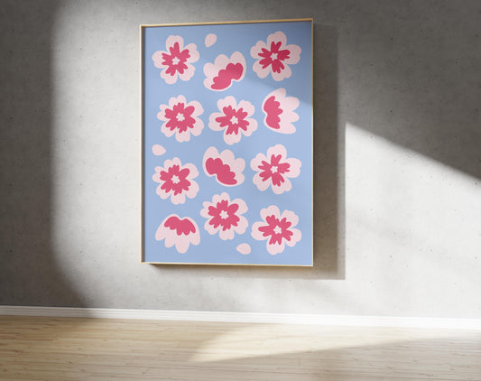 Cherry Blossom Print - Blossom Pattern Print (Digital Download)