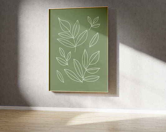 Leaf Print - Nature Inspired Leaf Pattern (Digtial Download)