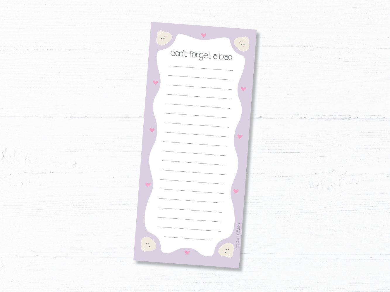 Notepad/To Do List - Don't Forget a Bao