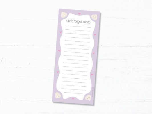 Notepad/To Do List - Don't Forget a Bao