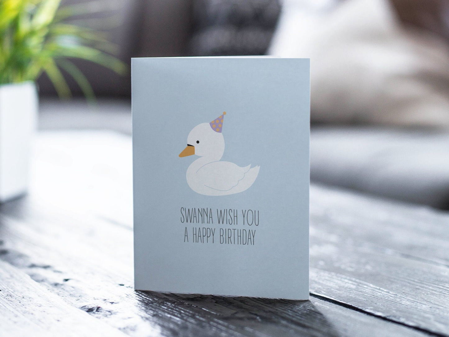 Birthday Card - Swanna Birthday Card