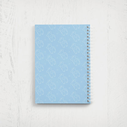 Corgi Pattern Undated Planner: Minimalist Weekly + Monthly Agenda