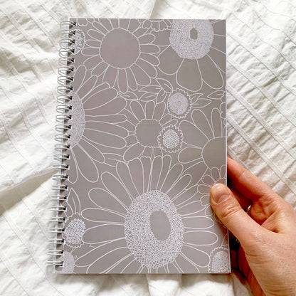 Purple Floral Undated Planner: Weekly & Monthly Agenda