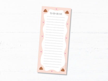 Funny Poo Emoji Notepad: Illustrated To-Do List