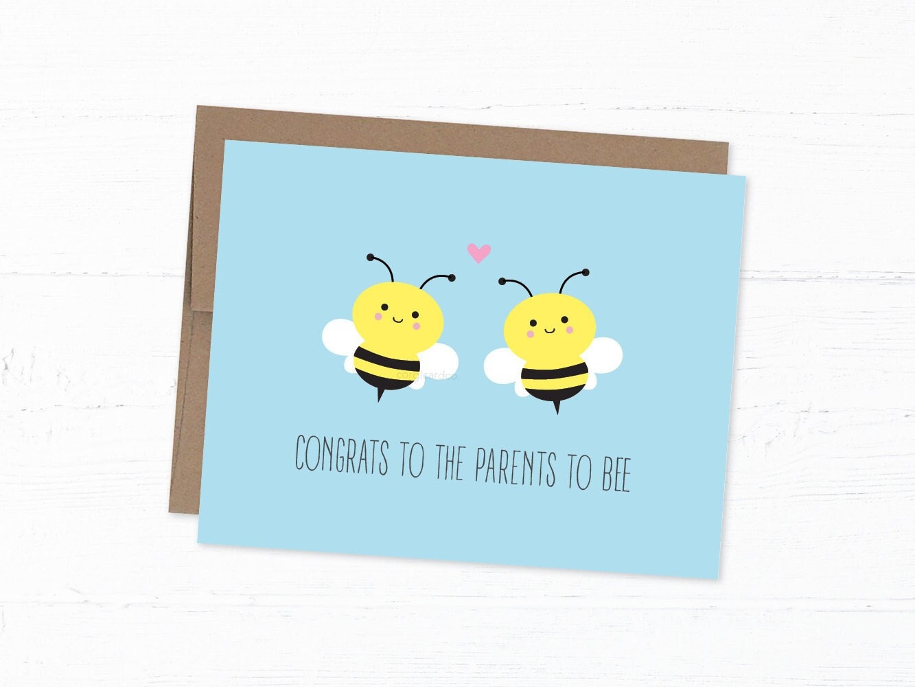 Funny New Parent Card - Congrats to the Parents to Bee