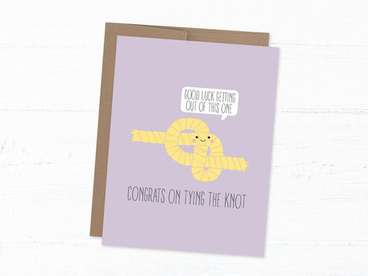 Wedding/Engagement Card - Tying the Knot