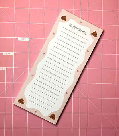 Funny Poo Emoji Notepad: Illustrated To-Do List