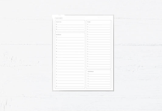 Laminated Reusable Daily Planner - Organizer/To Do List