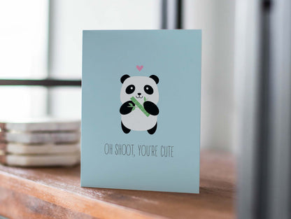 Love/Anniversary Card - Oh Shoot You're Cute