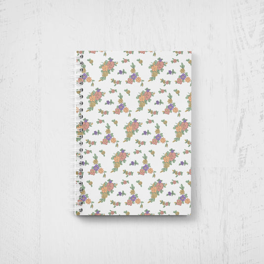 Floral Undated Planner, Weekly Monthly Agenda, 5.5x8.5"