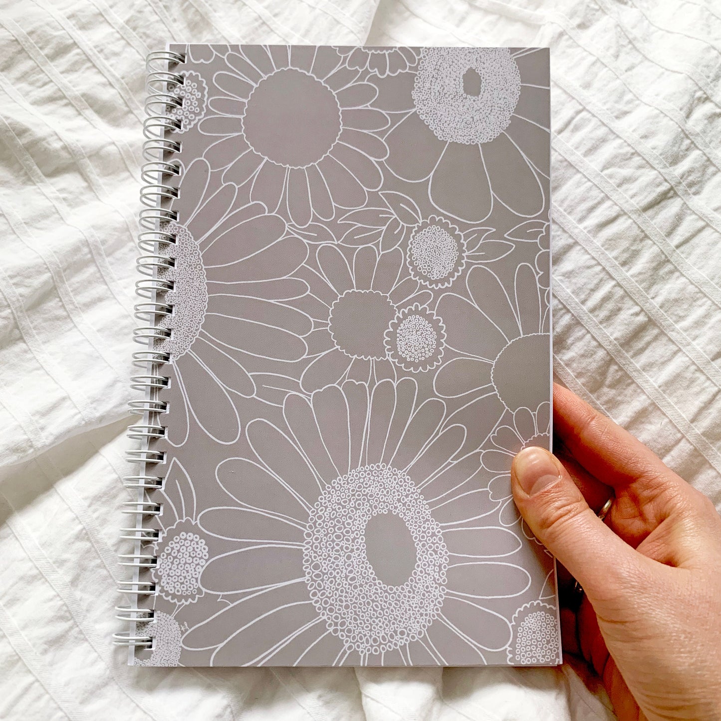Undated Weekly/Monthly Planner - Purple Floral Pattern