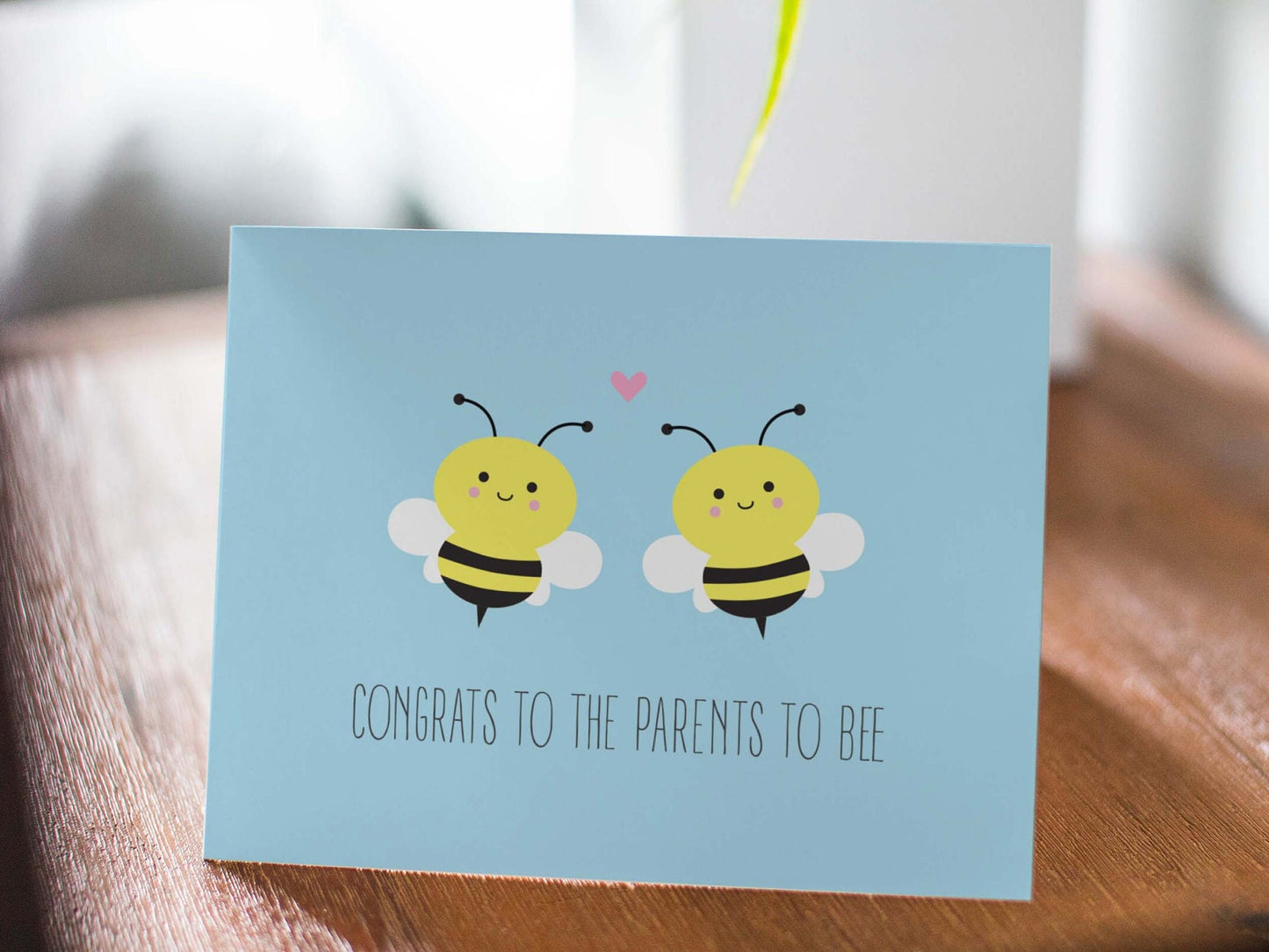 New Baby/Baby Shower Card - Congrats to the Parents to Bee