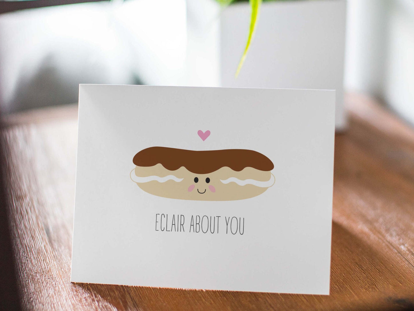 Funny Eclair Anniversary Card - Sweet Treat Love Card