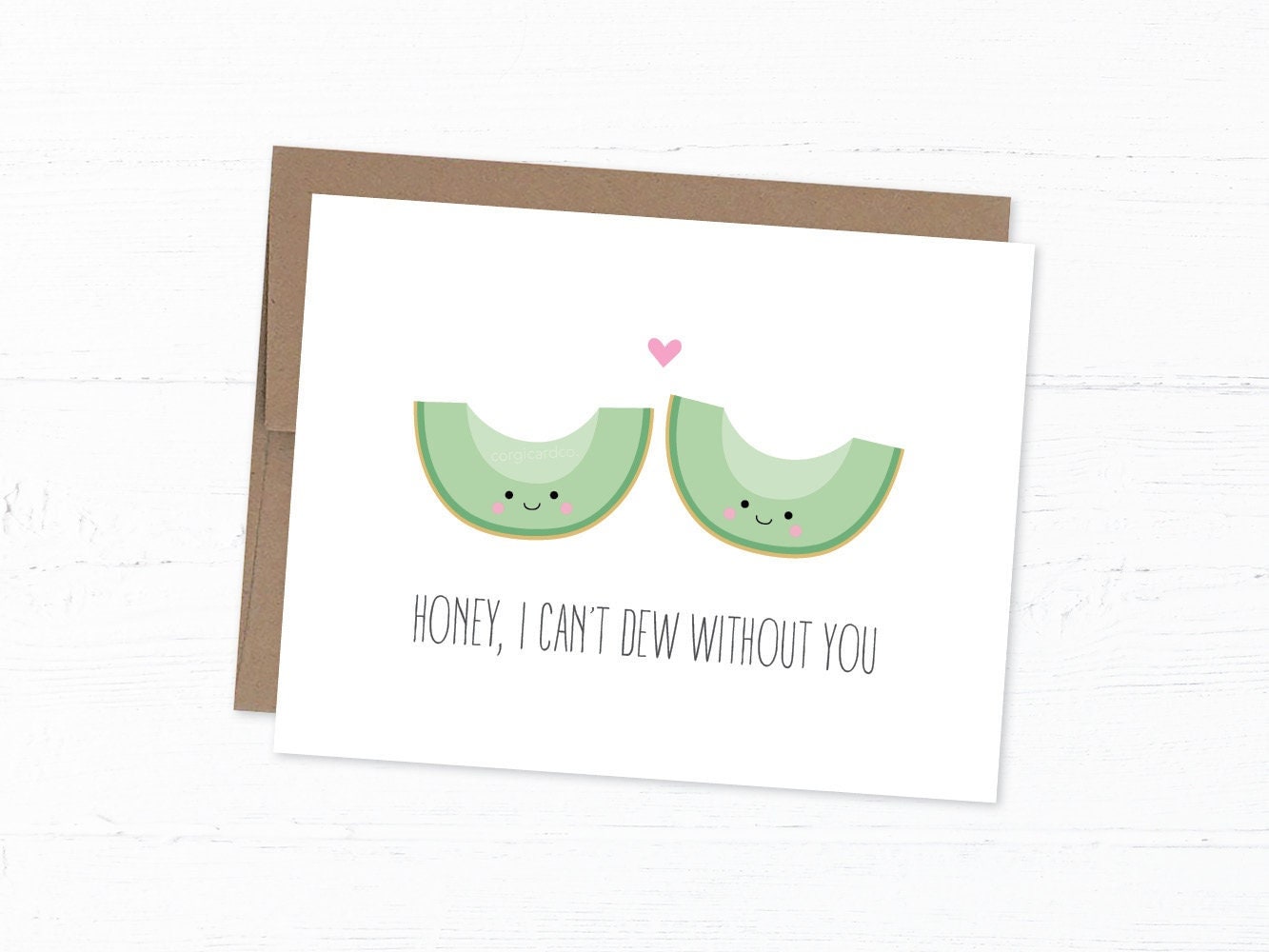 Anniversary Card, Funny Love Card - I Can't Dew Without You