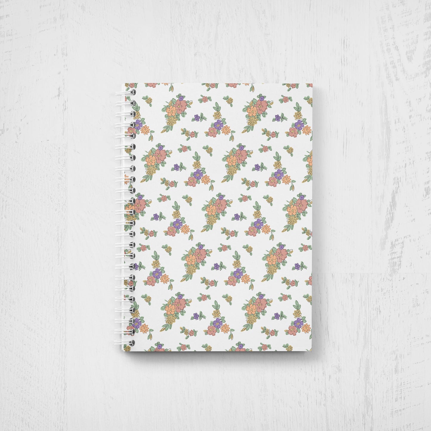 Undated Weekly/Monthly Planner -  Floral Pattern