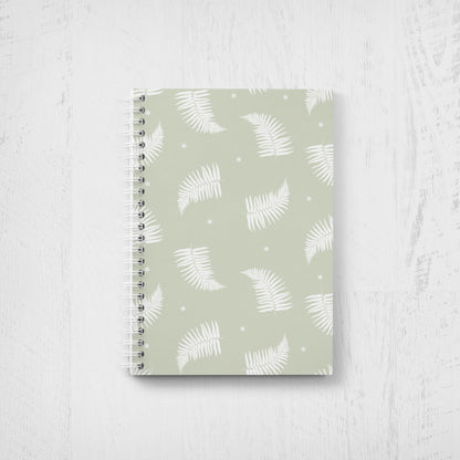 Fern Print Undated Planner: Weekly & Monthly Agenda