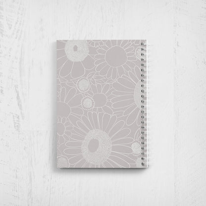 Purple Floral Undated Planner: Weekly & Monthly Agenda