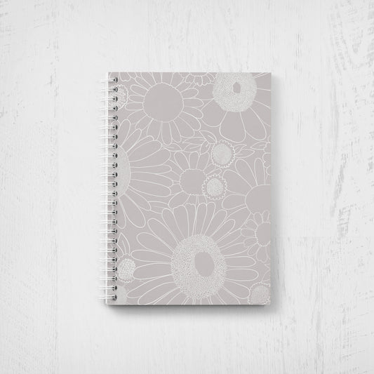Undated Weekly/Monthly Planner - Purple Floral Pattern