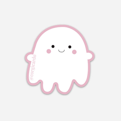 Ghost Vinyl Sticker  // Halloween Sticker, Vinyl Sticker, Spooky Sticker, Cute Stickers, Macbook Pro, Macbook Decal, Cute Ghost Sticker