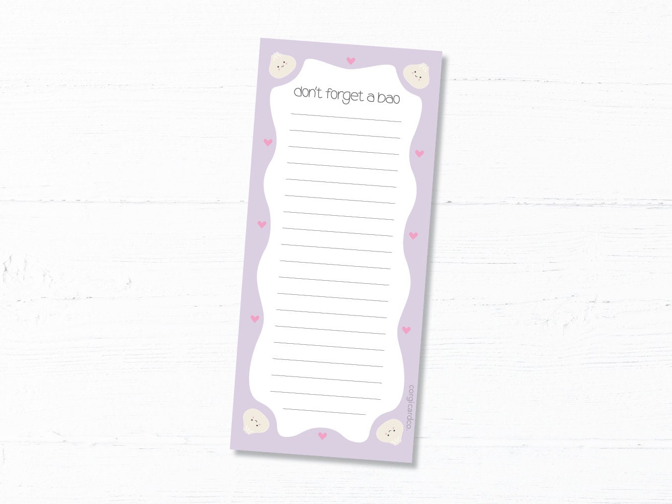 Cute Bao Notepads, Funny to do Lists, Illustrated Notepads - Don't Forget a Bao Notepad