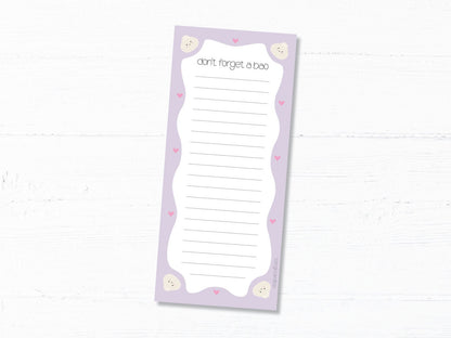 Cute Bao Notepads, Funny to do Lists, Illustrated Notepads - Don't Forget a Bao Notepad
