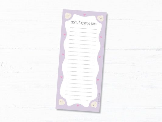 Cute Bao Notepads, Funny to do Lists, Illustrated Notepads - Don't Forget a Bao Notepad