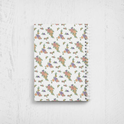 Floral Undated Planner, Weekly Monthly Agenda, 5.5x8.5"