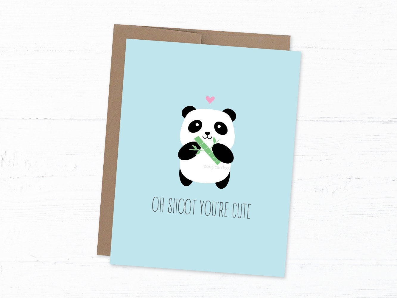 Love/Anniversary Card - Oh Shoot You're Cute