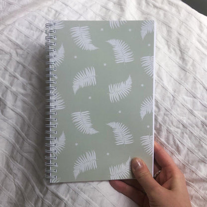 Fern Print Undated Planner: Weekly & Monthly Agenda