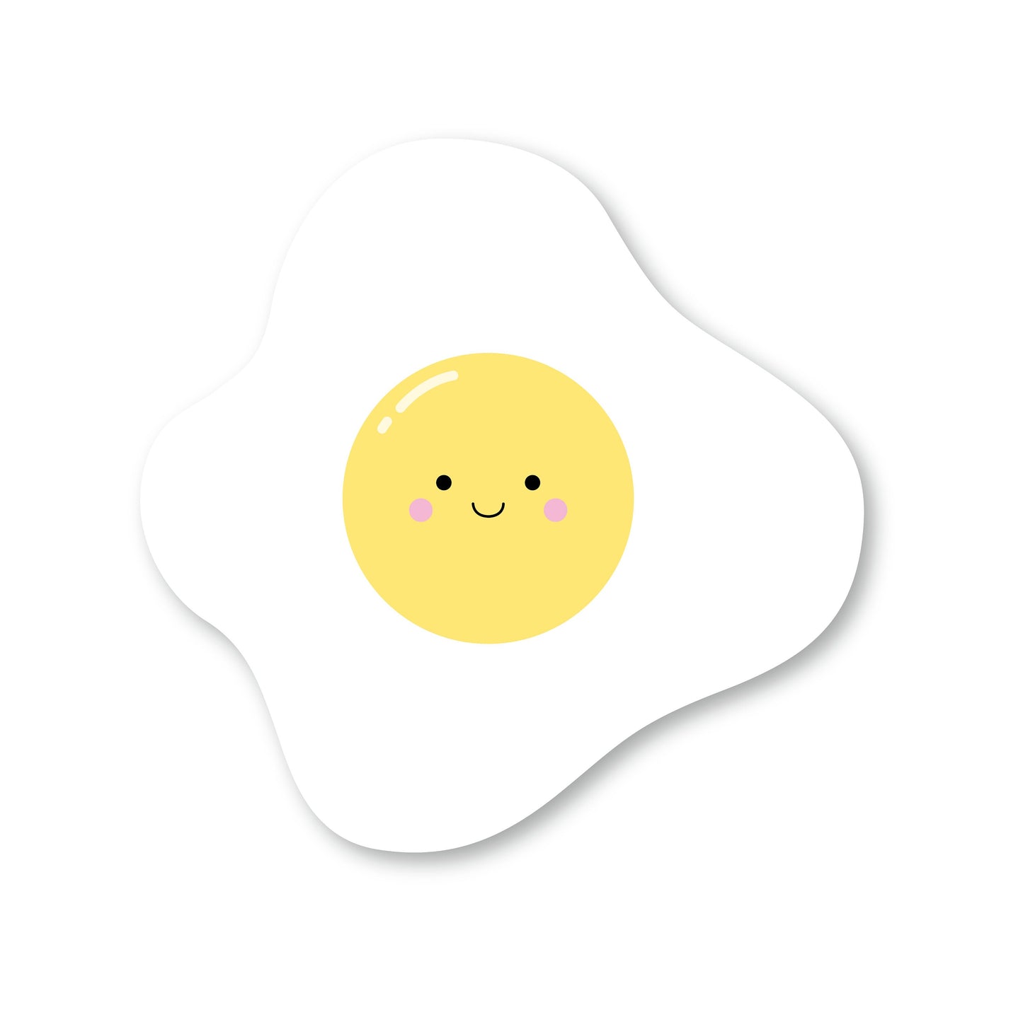 Die-cut Vinyl Sticker - Fried Egg