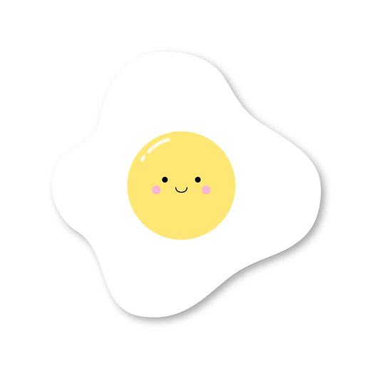 Die-cut Vinyl Sticker - Fried Egg