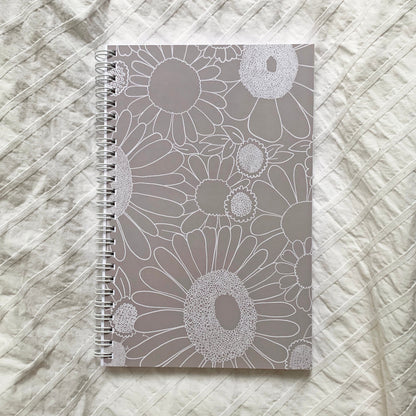 Purple Floral Undated Planner: Weekly & Monthly Agenda