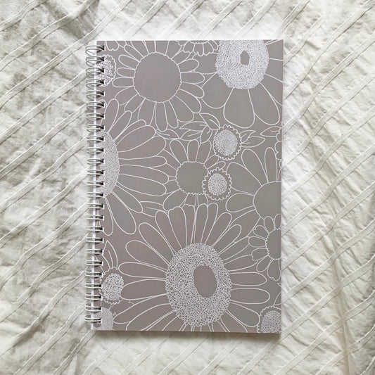 Purple Floral Undated Planner: Weekly & Monthly Agenda