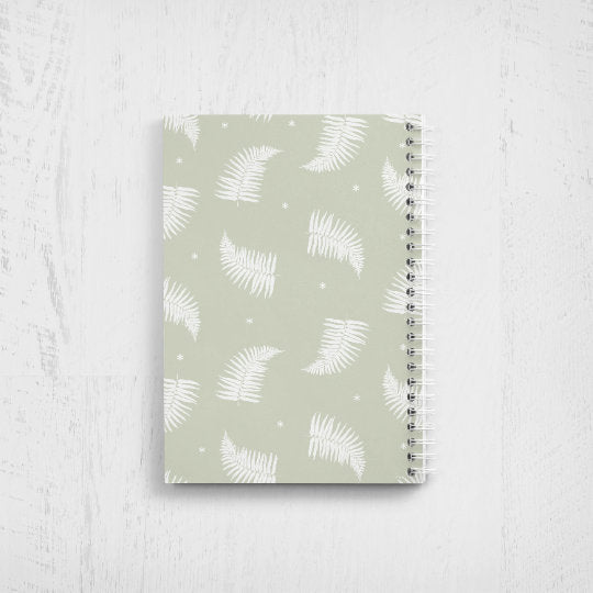 Fern Print Undated Planner: Weekly & Monthly Agenda