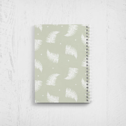 Fern Print Undated Planner: Weekly & Monthly Agenda