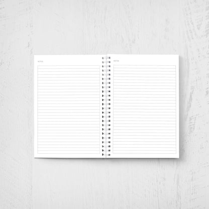 Fern Print Undated Planner: Weekly & Monthly Agenda