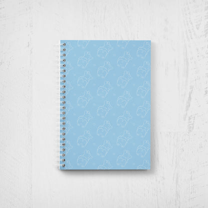 Corgi Pattern Undated Planner: Minimalist Weekly + Monthly Agenda