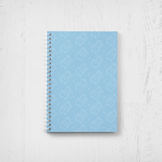 Corgi Pattern Undated Planner: Minimalist Weekly + Monthly Agenda