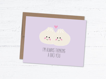Love/Anniversary Card - Thinking a Bao You