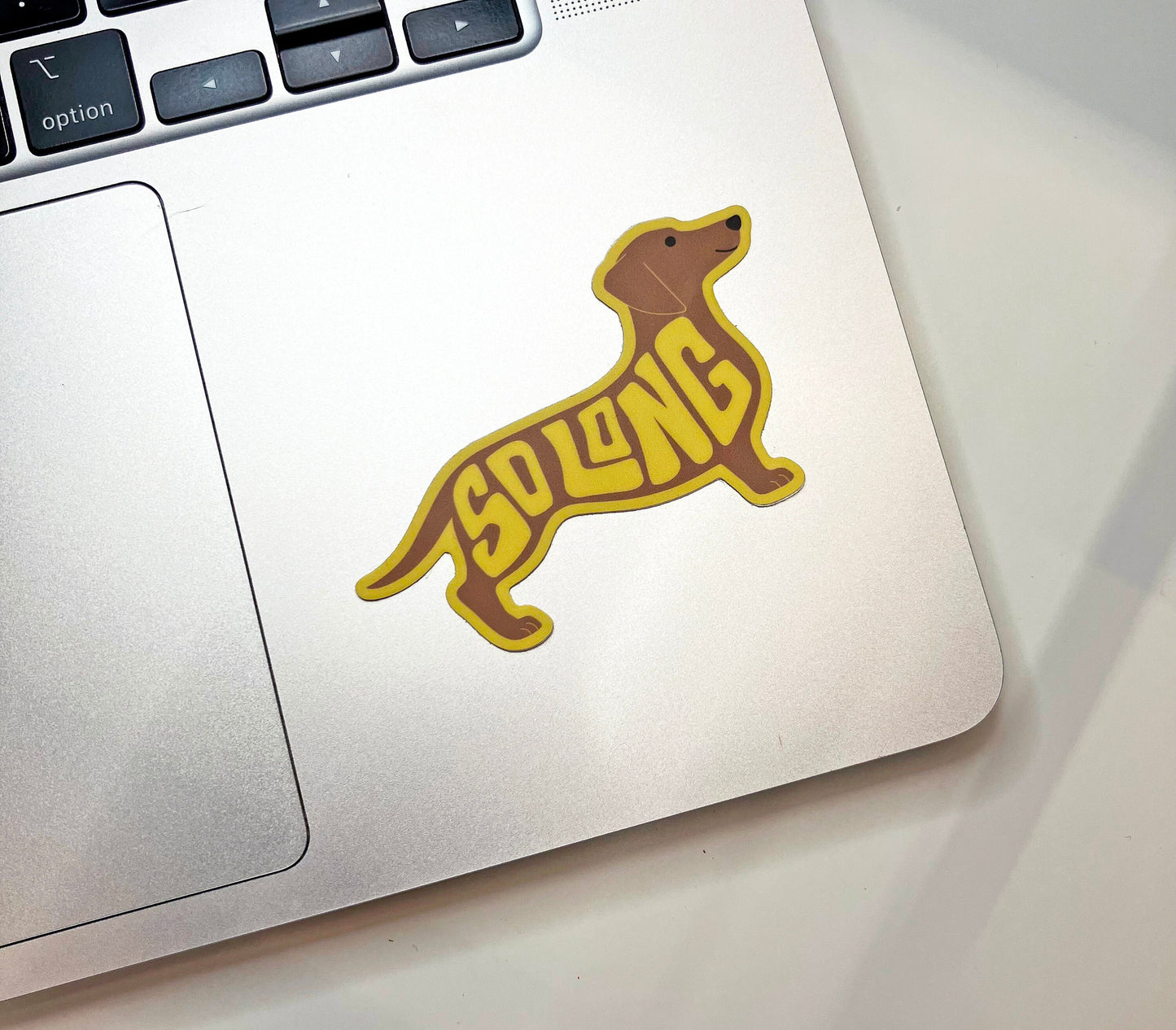 Die-cut Vinyl Sticker - Dachshund So Long Sticker