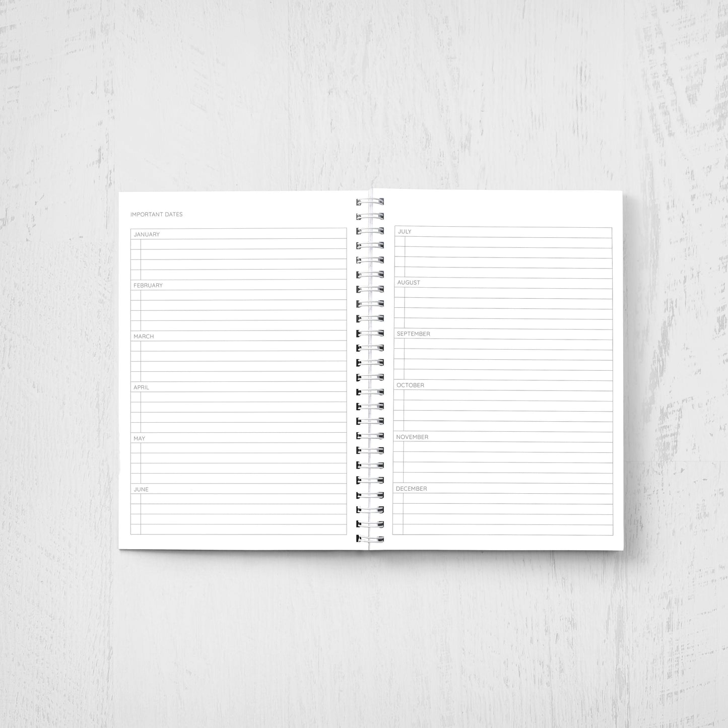 Purple Floral Undated Planner: Weekly & Monthly Agenda