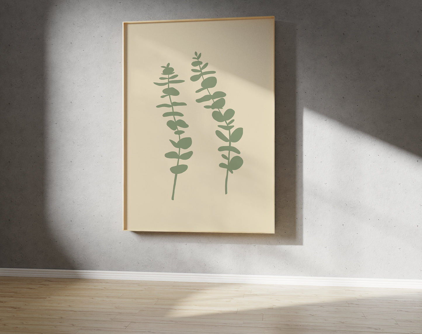 Eucalyptus Print - Cut Out Style Art (Digital Download)