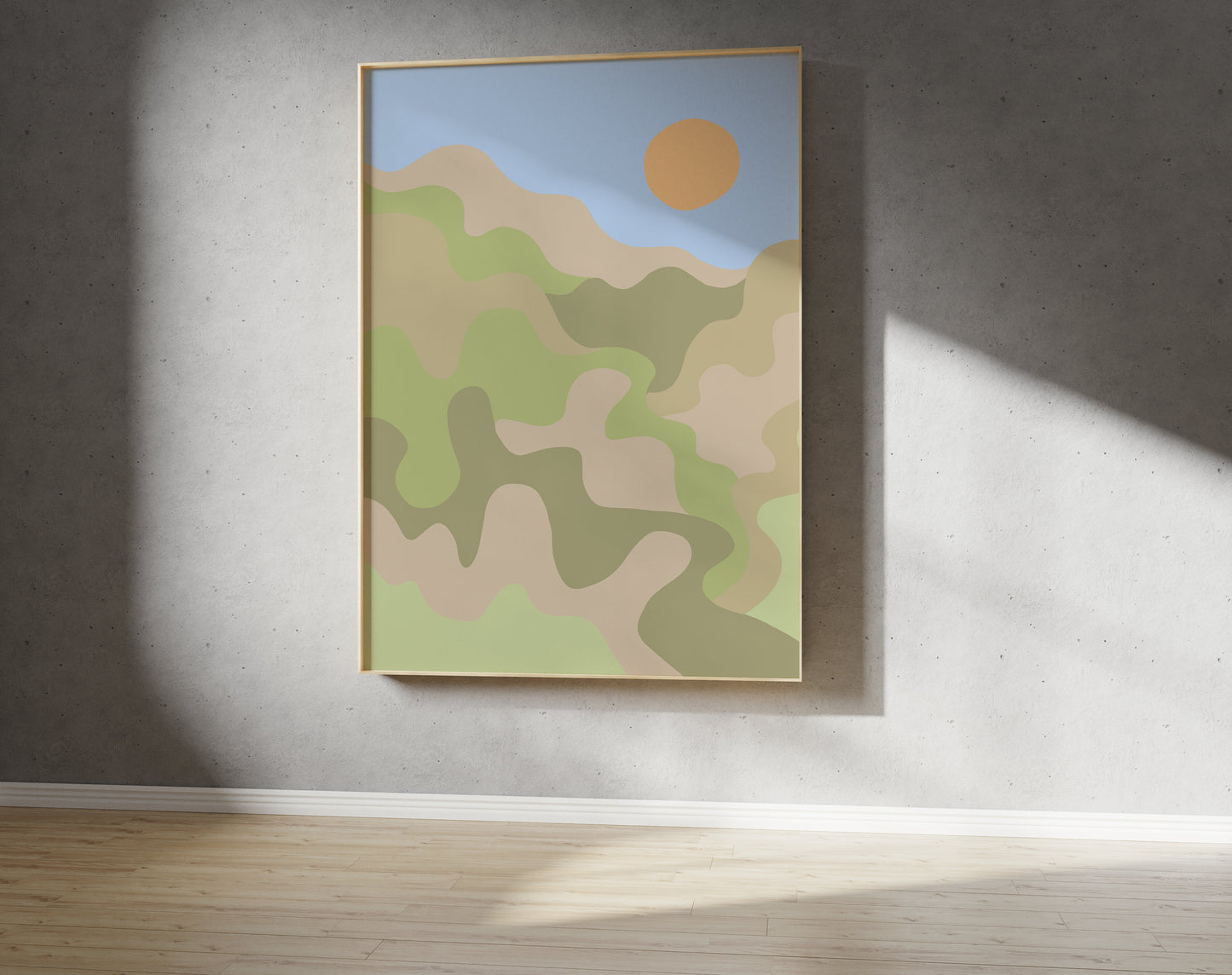 Abstract Landscape Print - Nature Inspired Art (Digital Download)