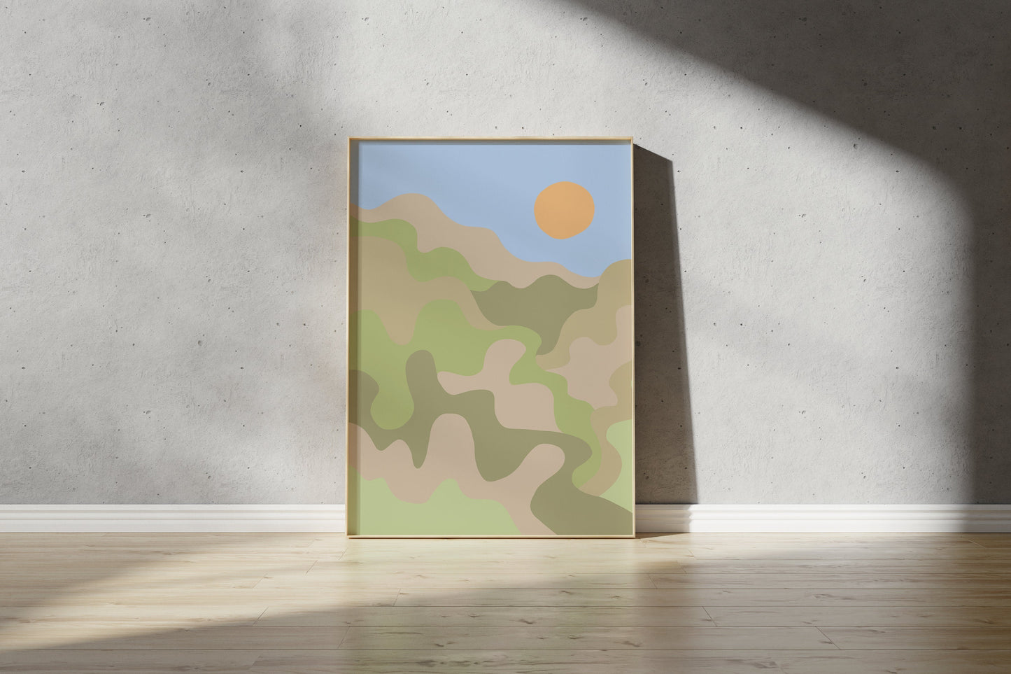 Abstract Landscape Print - Nature Inspired Art (Digital Download)