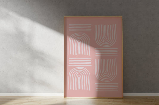 Abstract Geometric Print -Boho Pattern Art (Digital Download)