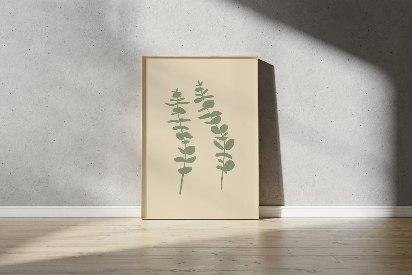 Eucalyptus Print - Cut Out Style Art (Digital Download)